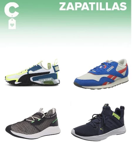 Chollos en tallas sueltas de  zapatillas Puma, Reebok y Under Armour por menos de 40 euros en Amazon