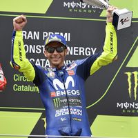 Valentino Rossi se va contento con su podio en Montmeló ya que "el año pasado fue un desastre"