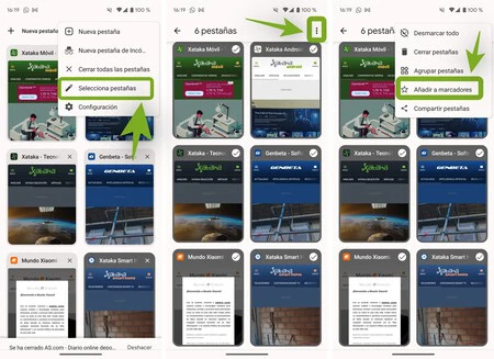 Chrome のブックマーク タブ