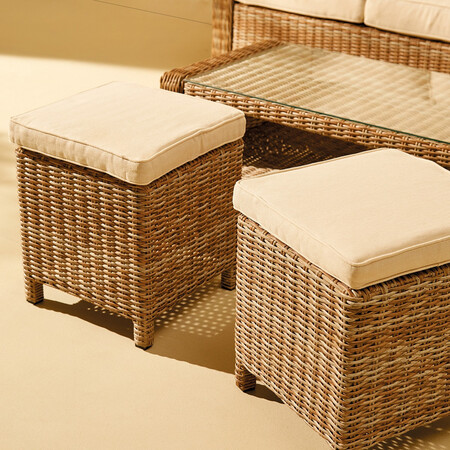 Set De 2 Pufs De Jardin Le Mans El Corte Ingles