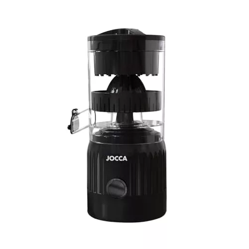 JOCCA- Exprimidor Automático Elegance Portátil Recargable, Exprimidor Eléctrico sin Esfuerzo, Zumo Natural sin Residuos, Batería 2600 mAh, Diseño Compacto
