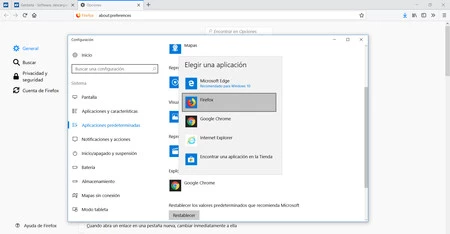 Firefox Quantum Navegador Predeterminado Windows 10