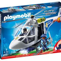 Helicóptero de policía con luces LED de Playmobil a la venta por 25 euros en Amazon