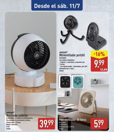 Folleto Aldi Ventilador Esferico