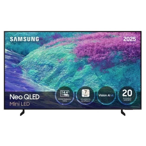 Smart TV Neo QLED 75" (190,5 cm) Samsung TQ75QN1EFAU con AI, 4K Mini LED, 120Hz, Quantum Dot, Q-Symphony, OTS Lite. Incluye un cheque regalo del 15%