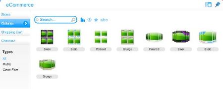 diseño galería productos wix