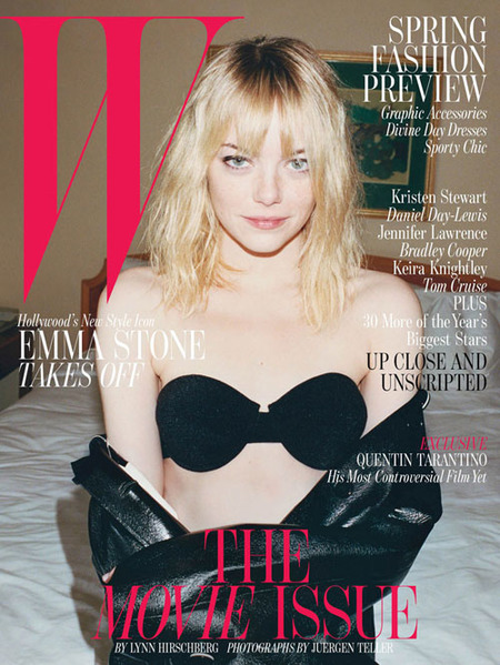 Emma Stone más destartalada que nunca en la portada de 'W magazine'