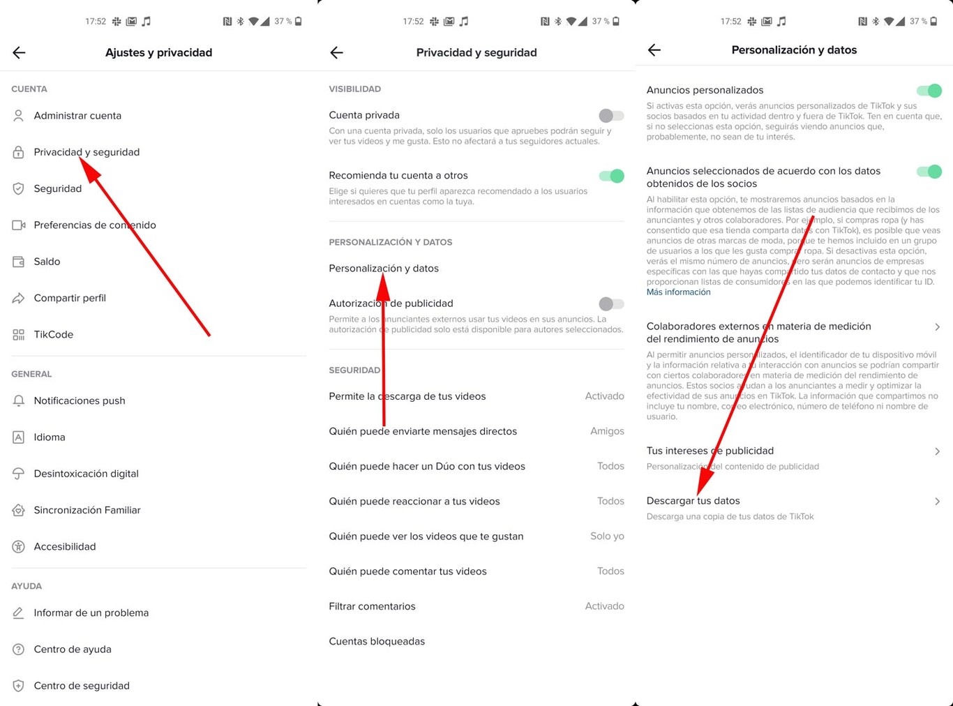 Cómo eliminar una cuenta de TikTok