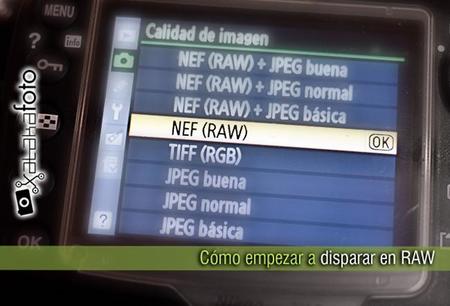 Cómo empezar a disparar en RAW