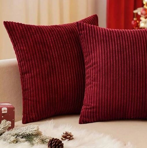 Funda de cojín de pana 