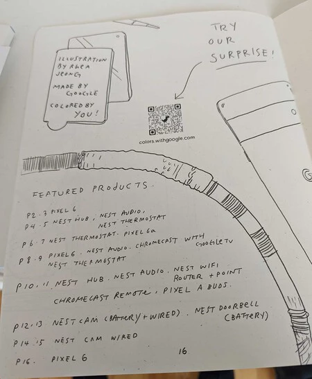 Google Pixel 6a 塗り絵