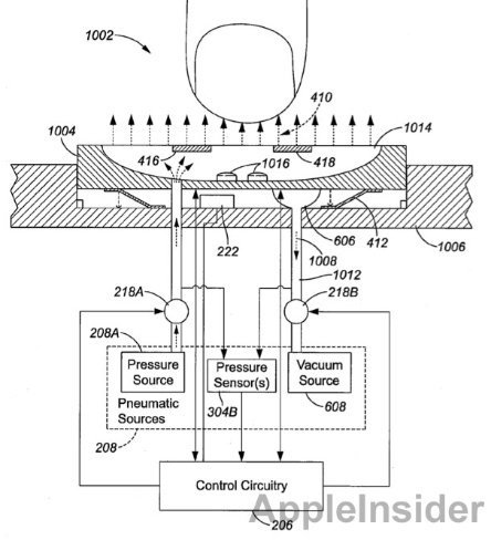 Apple está investigando teclados con sensores de proximidad y emisores de aire