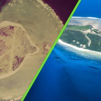 En 1969, un piloto alquiló una isla de coral devastada y transportó agua para las primeras plantaciones: 50 años después es irreconocible