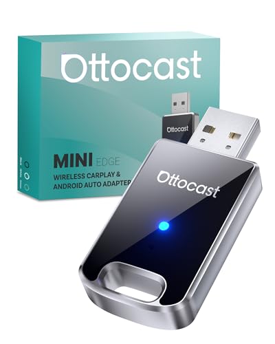 OTTOCAST Mini Adaptador Carplay Inalambrico,Última Versión 2025