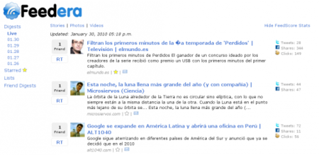 Feedera, separa los tweets relevantes de los usuarios que sigues