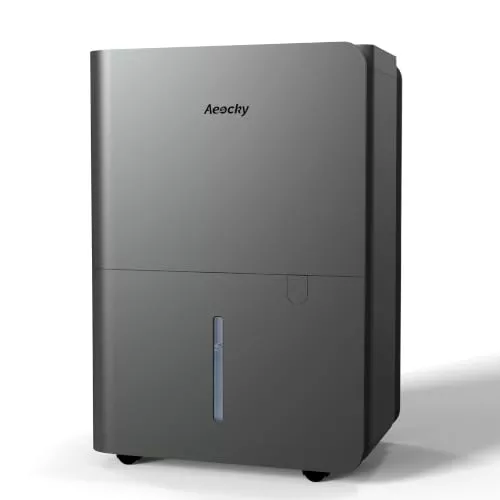 AEOCKY Deshumidificador 25 l/día, Secado de Ropa, Depósito 2,7 L