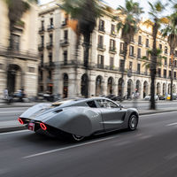 El eléctrico Hispano Suiza Carmen ya ha paseado sus 1,5 millones de euros y más de 1.000 CV por Barcelona