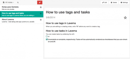 Laverna, notas cifradas en Markdown desde la web y sin registros