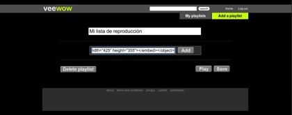 Veewow, crea tus listas de reproducción de vídeos musicales