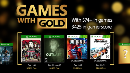 Sleeping Dogs: Definitive Edition y Burnout Paradise entre los juegos de Games With Gold de diciembre