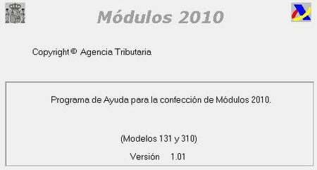 Agencia Tributaria: disponible el software para calcular los módulos 2010