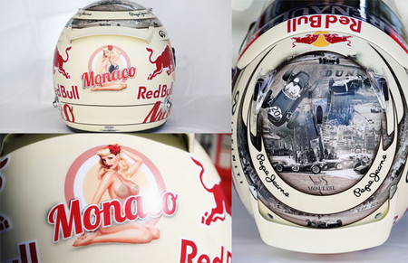 Los pilotos aprovechan el Gran Premio de Mónaco para variar los diseños de sus cascos