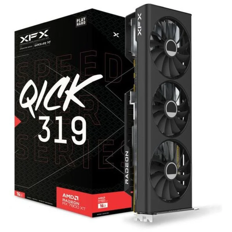 XFX Speedster QICK 319 Radeon RX 7800 XT Core Edition 16GB GDDR6
