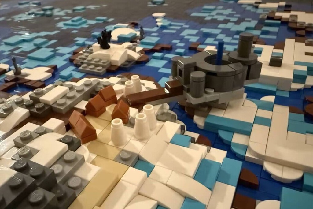 Recrean el mapa de Skyrim con 73.000 piezas de LEGO tras tres años de trabajo