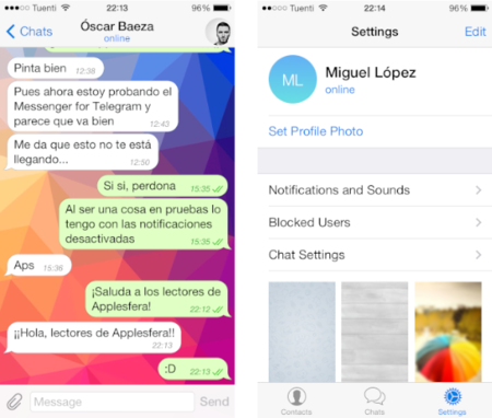 Configurando Telegram en el iPhone, en la web y en el Mac