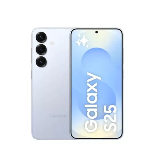 Samsung Galaxy S25 128GB Teléfono Móvil con IA, Galaxy AI, 12GB RAM, Cámara 50MP, Dual SIM, IP68, Garantía del Fabricante 3 Años + 1 Año Extra, Color Azul (Versión Española)