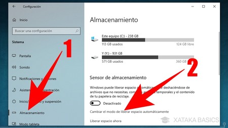 el propósito Cardenal maorí Windows 10: cómo liberar espacio de forma instantánea o automáticamente