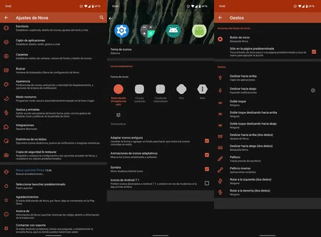 Google Pixel 6 の Nova Launcher 7