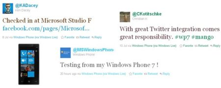 La integración de Twitter en Windows Phone 7 (Mango) en fase de pruebas