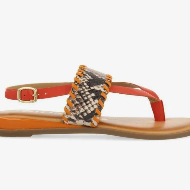 Gioseppo
CON PRINT DE SERPIENTE PARA MER - Sandalias de dedo - naranja