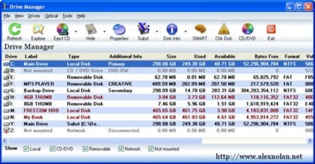 Drive Manager, información de tus unidades