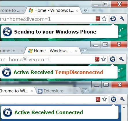 Chrome to WP7, envía enlaces por notificaciones push