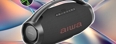 Bocina portátil perfecta para fiestas con potencia de sobra y resistencia al agua: tiene luces LED para poner el ambiente 