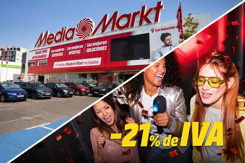 MediaMarkt activa por sorpresa su Día sin IVA: -21% de IVA desde hoy en teles, móviles, portátiles y más