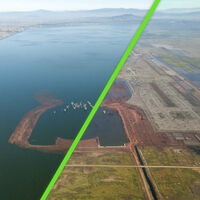 Sí, la zona del “aeropuerto” de Texcoco está inundada, pero no como en la imagen viral: fue modificada 