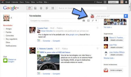 Google+ integra YouTube