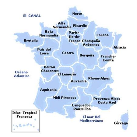 Regiones de Francia (I)