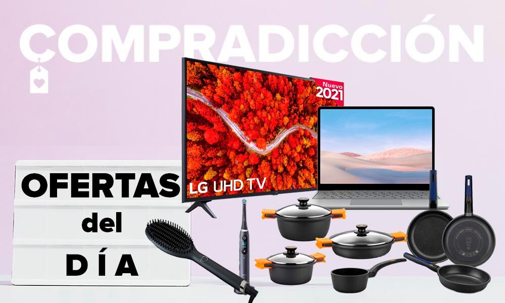 21 ofertas del día en Amazon: smart TVs LG y Philips, portátiles y tabletas Microsoft, menaje Bra, cuidado personal GHD y BaByliss y cepillos Oral-B a precios rebajados