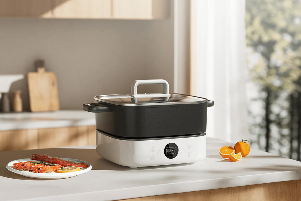 Xiaomi Multifunktionstopf 6L - Perfekt Für Hot Pot, Fondue & Suppen, Mit Temperaturkontrolle & Antihaft