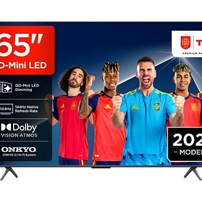 TV QD-Mini LED 65" - TCL 65P8L, UHD 4K, TCL AiPQ Pro Processor, Smart TV, DVB-T2, Negro

