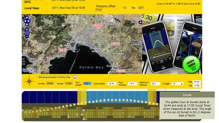Programa tus salidas fotográficas con " The Golden Hour Calculator"