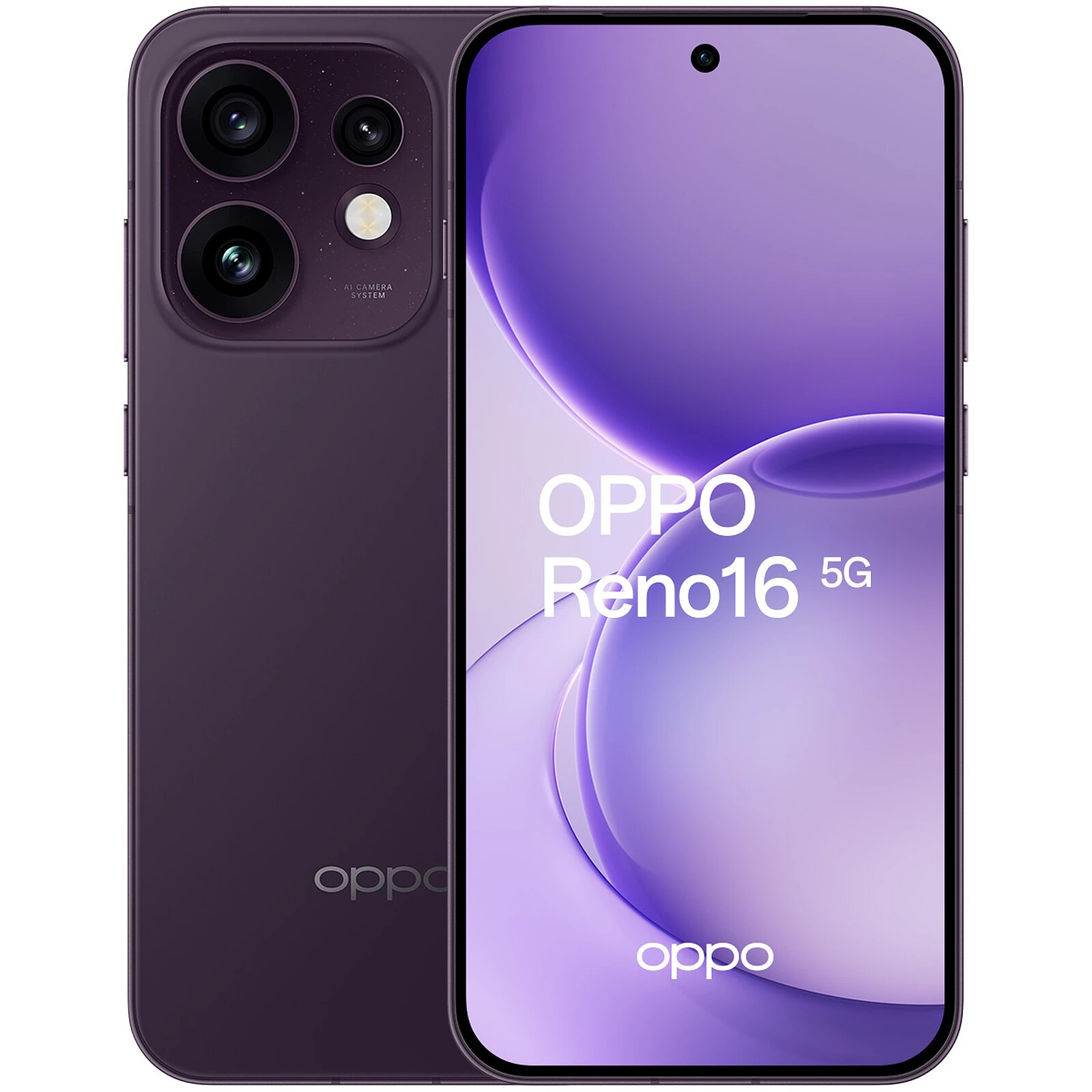 OPPO Reno16 5G Teléfono 8+256GB 6000mAh 120Hz 50MP, Pop White