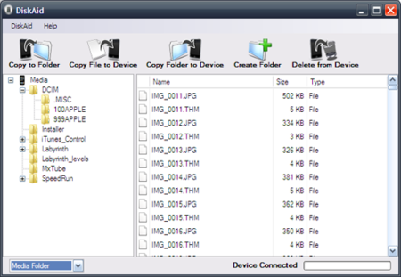 Utiliza tu iPhone/iPod Touch como un disco duro externo con DiskAid