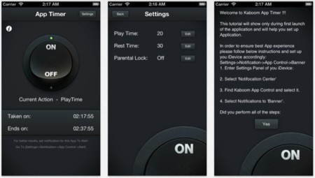 Kaboom, limita el tiempo que puedes utilizar un dispositivo iOS