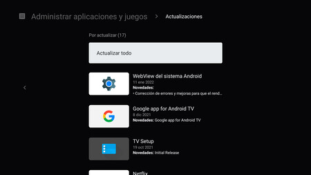 Salvo que tengáis problemas de espacio, nuestra recomendación es que actualicéis todas las apps al mismo tiempo