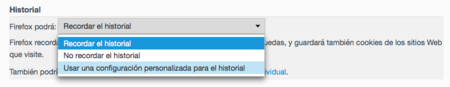 Firefox Historial